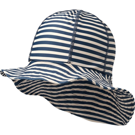 Wheat Indigo Stripe UV Solhat