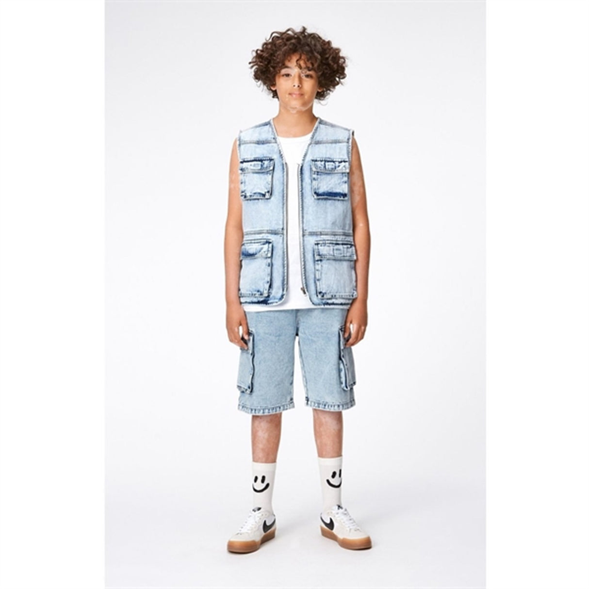 Molo Light Stone Denim Alvy Shorts 5