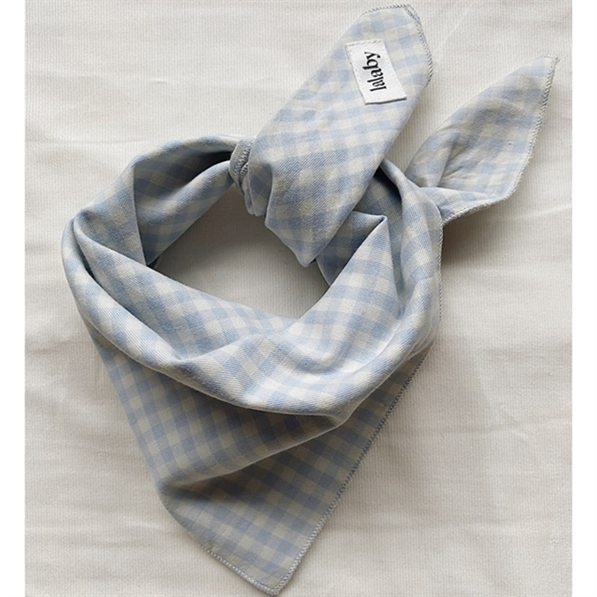 lalaby Blue Gingham Eddie Tørklæde 4