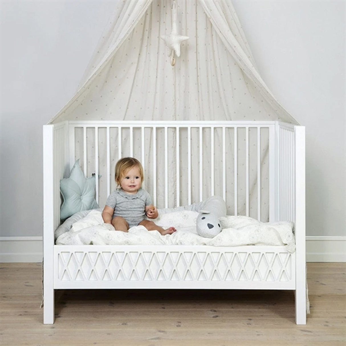 Cam Cam Harlequin Babyseng White