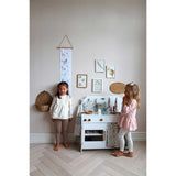 Cam Cam Copenhagen Play Kitchen White/Pressed Leaves Rose