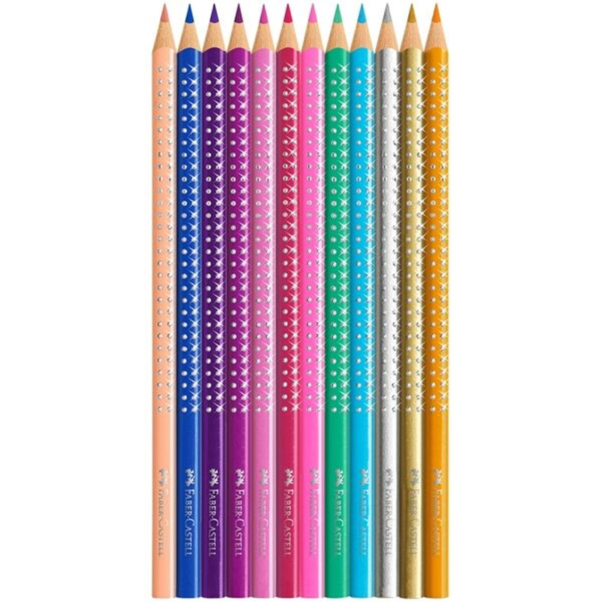 Faber Castell Sparkle Tinæske 12 Farveblyanter 3