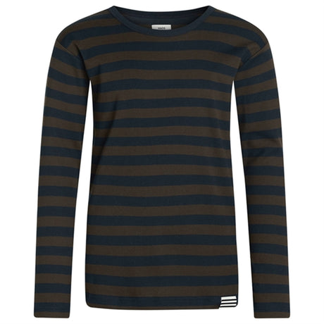 Mads Nørgaard Black Coffee/Sky Captain Midi Rib Tobino Bluse