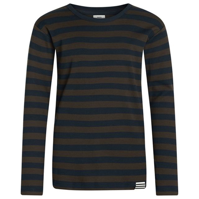 Mads Nørgaard Black Coffee/Sky Captain Midi Rib Tobino Bluse