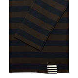 Mads Nørgaard Black Coffee/Sky Captain Midi Rib Tobino Bluse