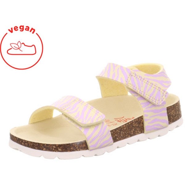 Superfit Fussbettpantoffel Sandaler Yellow/Pink