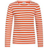 Mads Nørgaard 2x2 Cotton Stripe Talino Bluse Puffin's Bill/Cloud Dancer