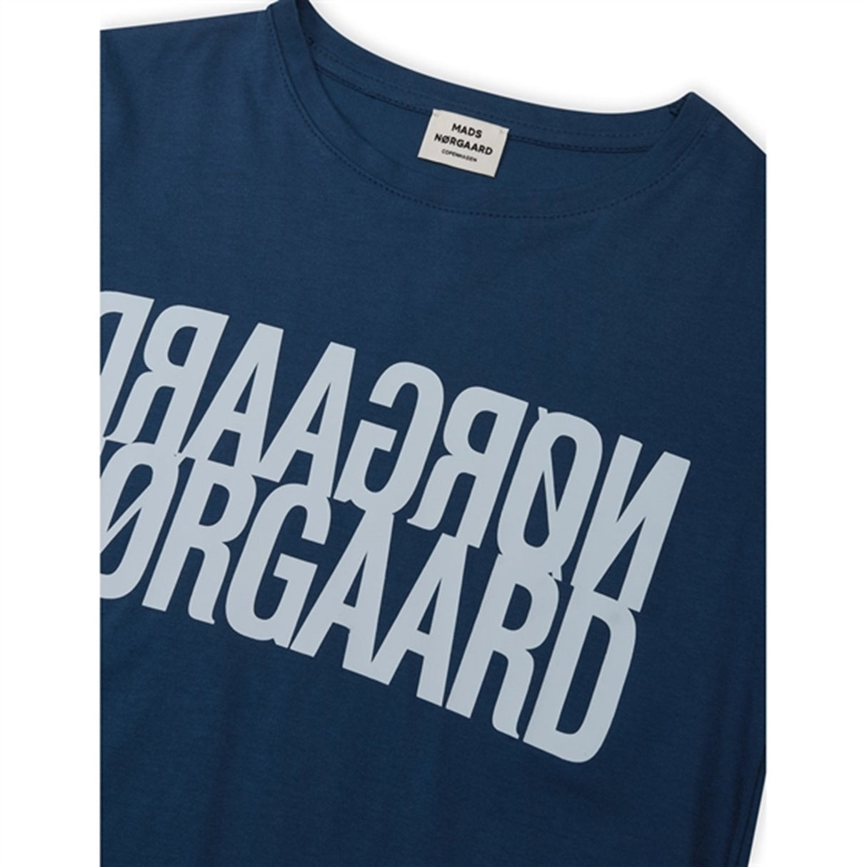 Mads Nørgaard Single Organic Tuvina T-Shirt Estate Blue 2