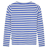 Mads Nørgaard Classic Stripe Talika Bluse Forever Blue/Vanilla Ice 2