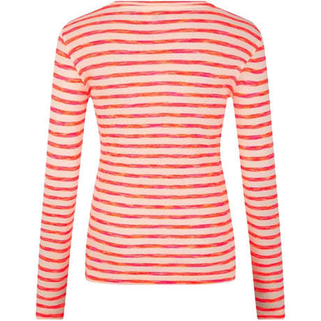 Mads Nørgaard 2x2 Cotton Stripe Talino Bluse Stripe/Diva Pink 2