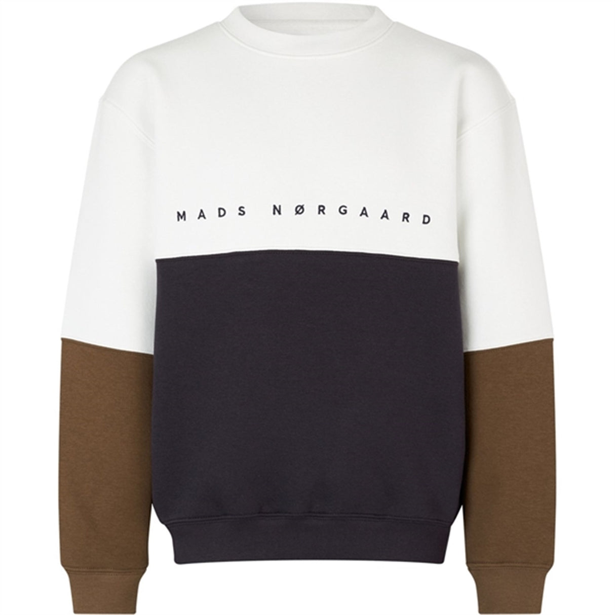 Mads Nørgaard Standard Sonar Block Sweatshirt Deep Well/Marshmallow/Cup