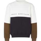 Mads Nørgaard Standard Sonar Block Sweatshirt Deep Well/Marshmallow/Cup