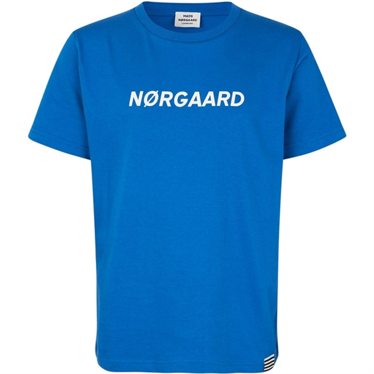 Mads Nørgaard Printed Tee Thorlino T-shirt Snorkel Blue