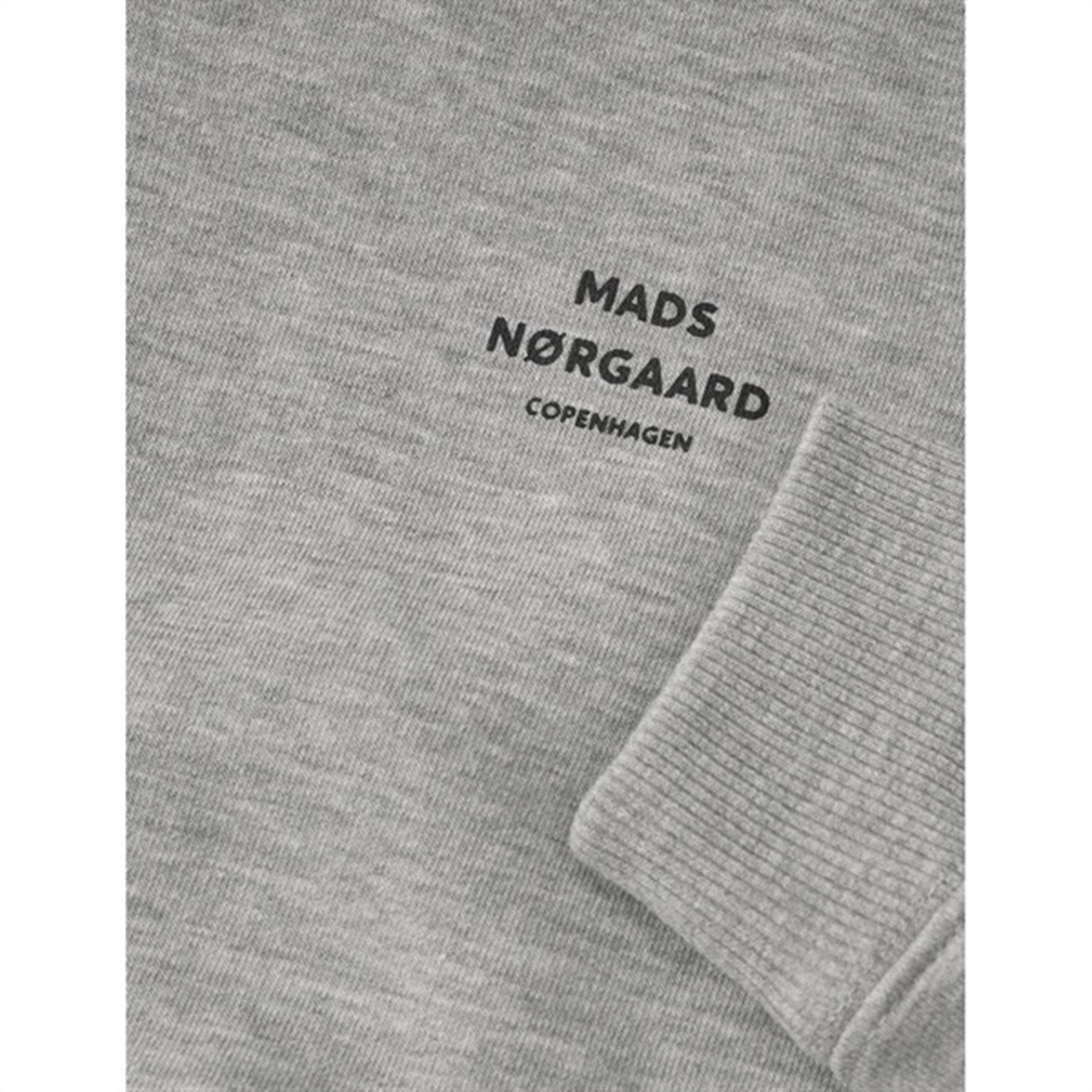 Mads Nørgaard Standard Hudini Zip Sweatshirt Grey Melange 3