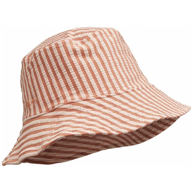 Liewood Matty Stripe Solhat Seersucker Tuscany Rose/Sandy