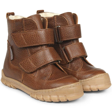 Angulus TEX Støvle m. Velcro Cognac 2115-101-2509