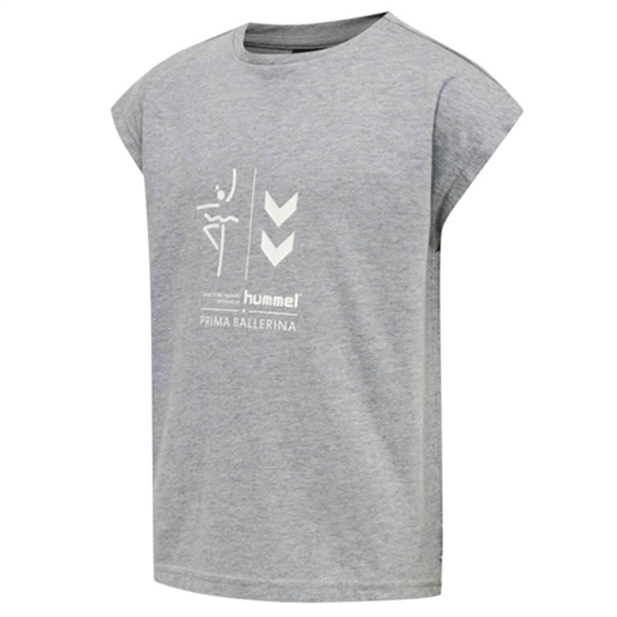 Hummel Prima Grey Melange Bee T-Shirt 3