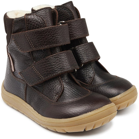 Angulus Tex-Støvle Med Velcrolukning Dark Brown/Dark Brown