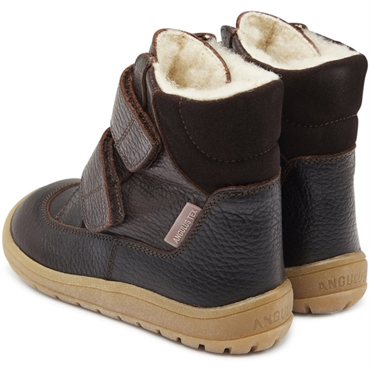 Angulus Tex-Støvle Med Velcrolukning Dark Brown/Dark Brown 3