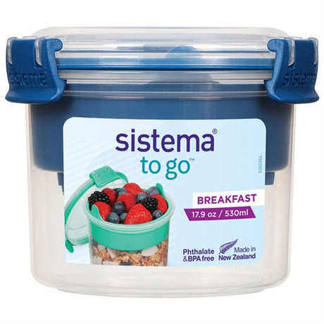 Sistema To Go Morgenmadsbøtte 530 ml Ocean Blue 2