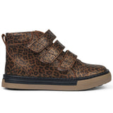 Angulus Tex Sneaker Med Velcro Brown Leo