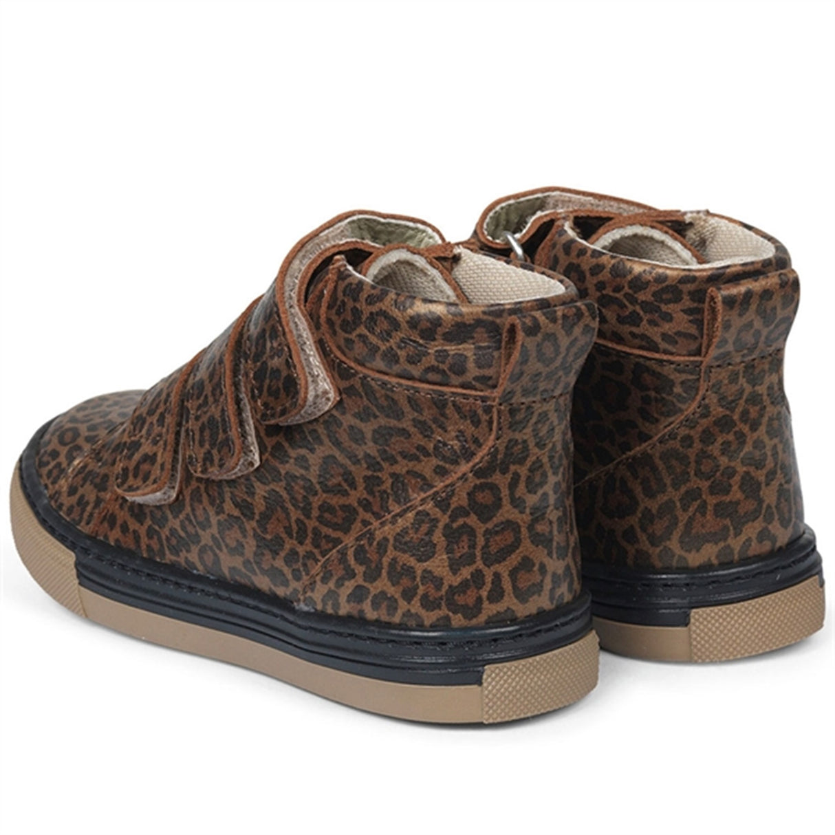 Angulus Tex Sneaker Med Velcro Brown Leo