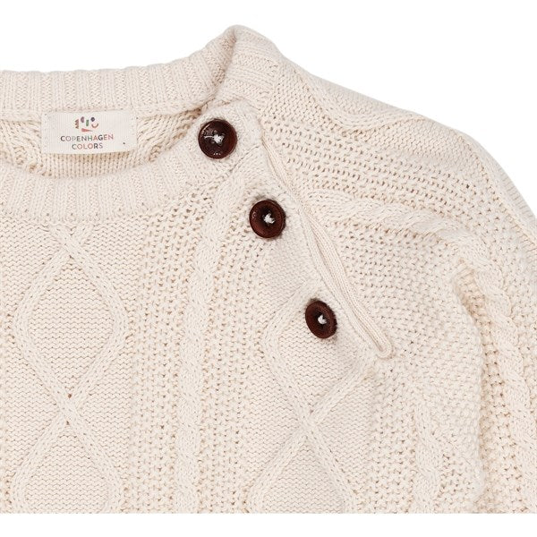 Copenhagen Colors Cream Strik Cardigan 3