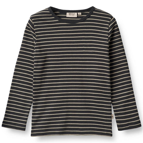 Wheat Navy Stripe Stig Bluse