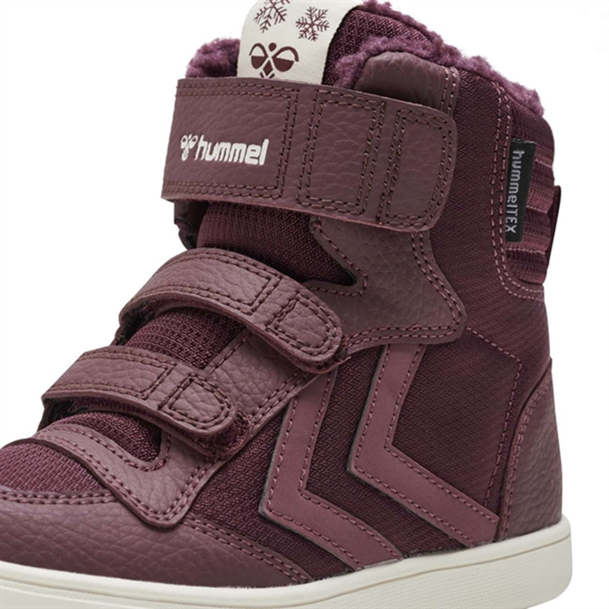 Hummel Stadil Super Poly Boot Recycled Tex JR Windsor Wine Støvle