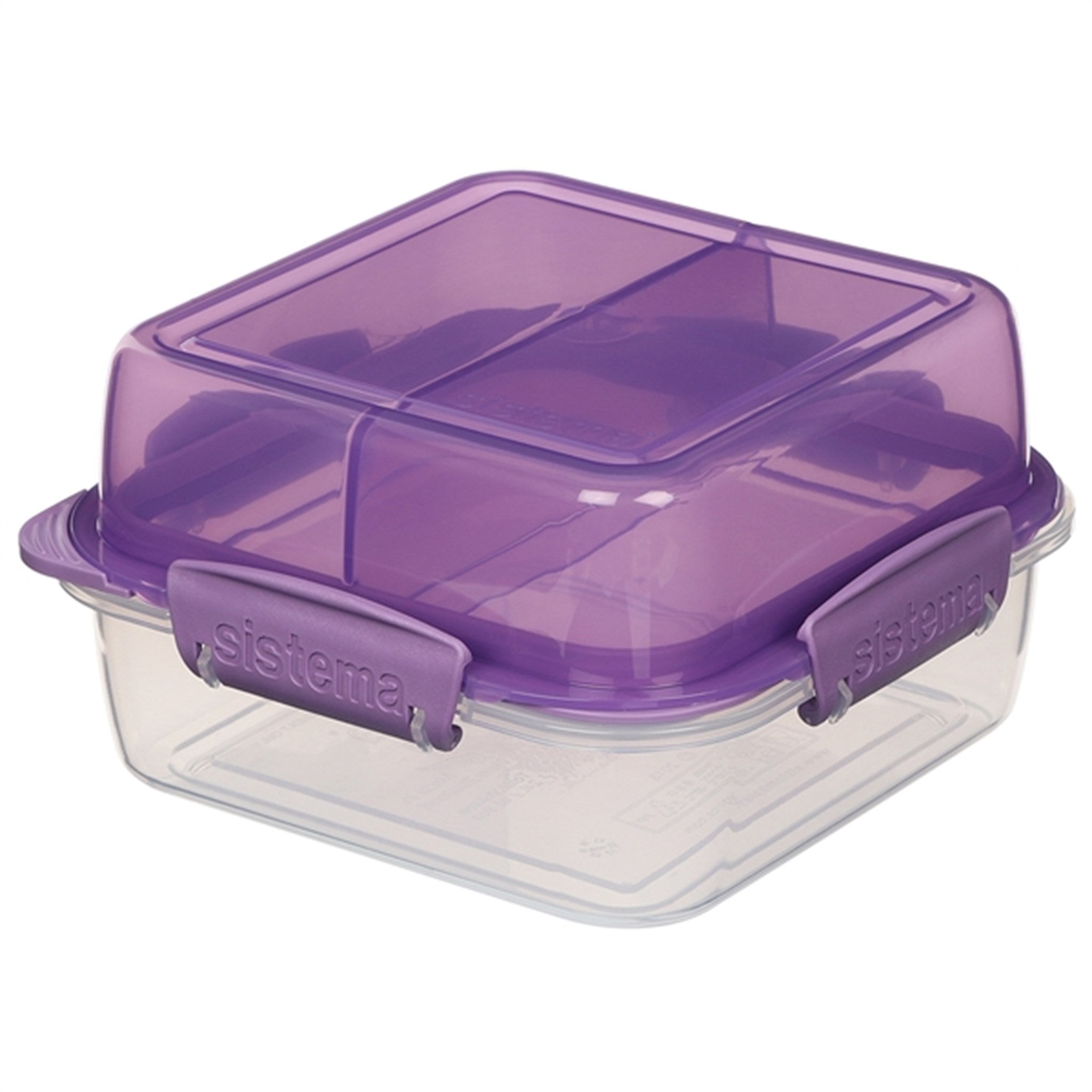 Sistema To Go Lunch Stack Square Madkasse 1,24 L Misty Purple