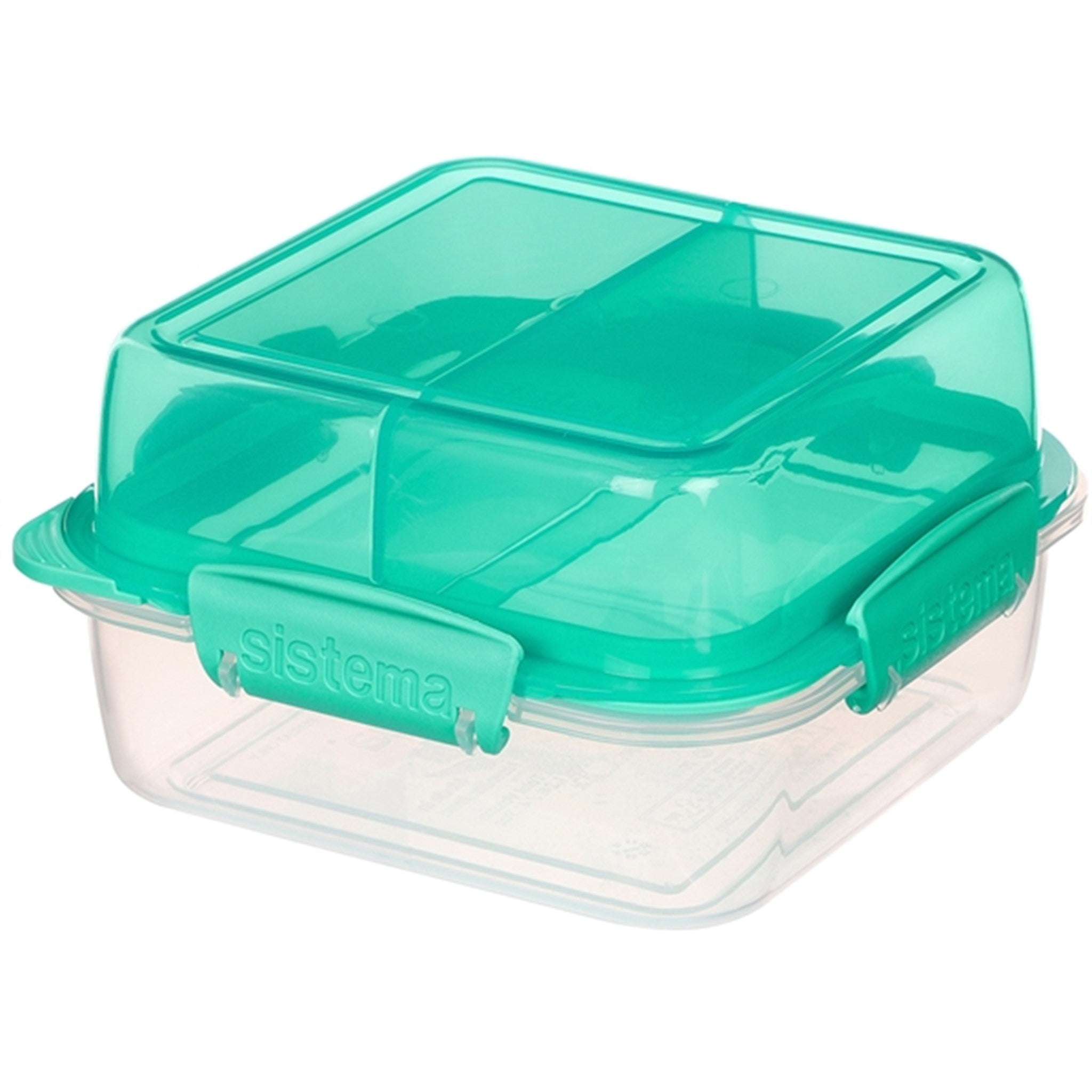 Sistema To Go Lunch Stack Square Madkasse 1,24 L Minty Teal