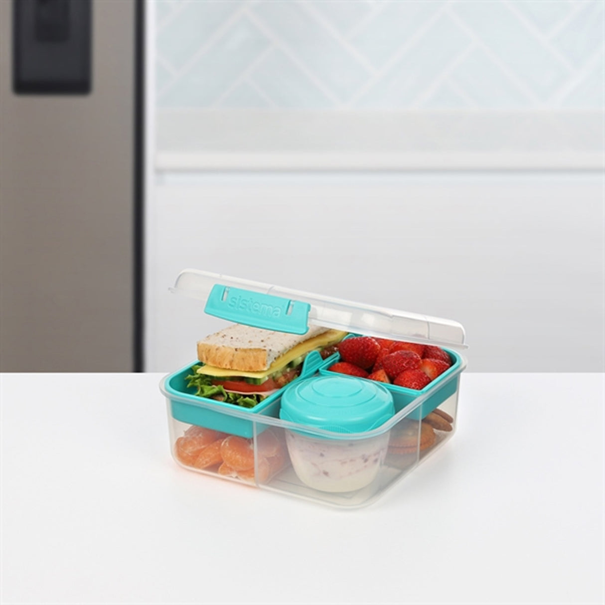 Sistema To Go Bento Cube Madkasse 1,25 L Minty Teal 3