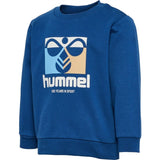 Hummel Navy Peony Lime Sweatshirt 3