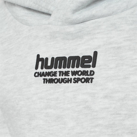 Hummel Ultra Light Grey Melange Pure Hættetrøje 2