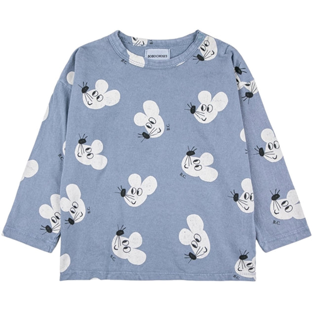 Bobo Choses Blue Mouse Bluse AOP