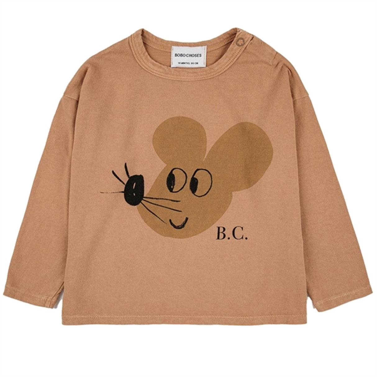 Bobo Choses Light Brown Mouse Bluse