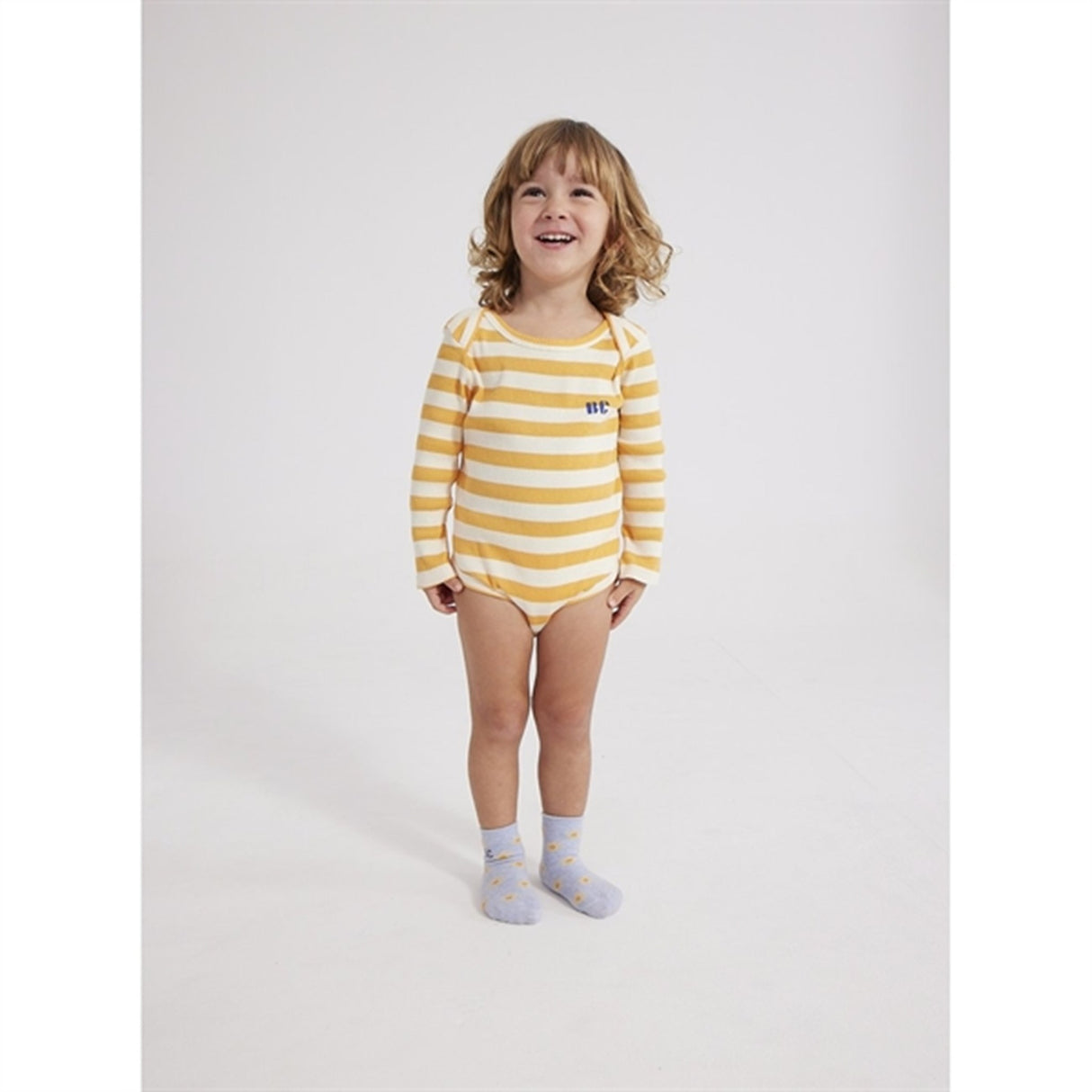 Bobo Choses Curry Yellow Stripes Body 2-pak 2