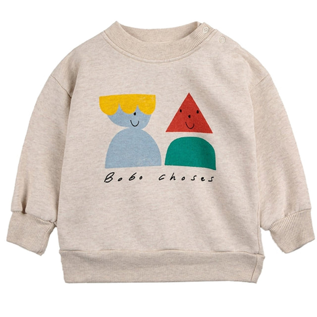 Bobo Choses Beige Funny Friends Sweatshirt