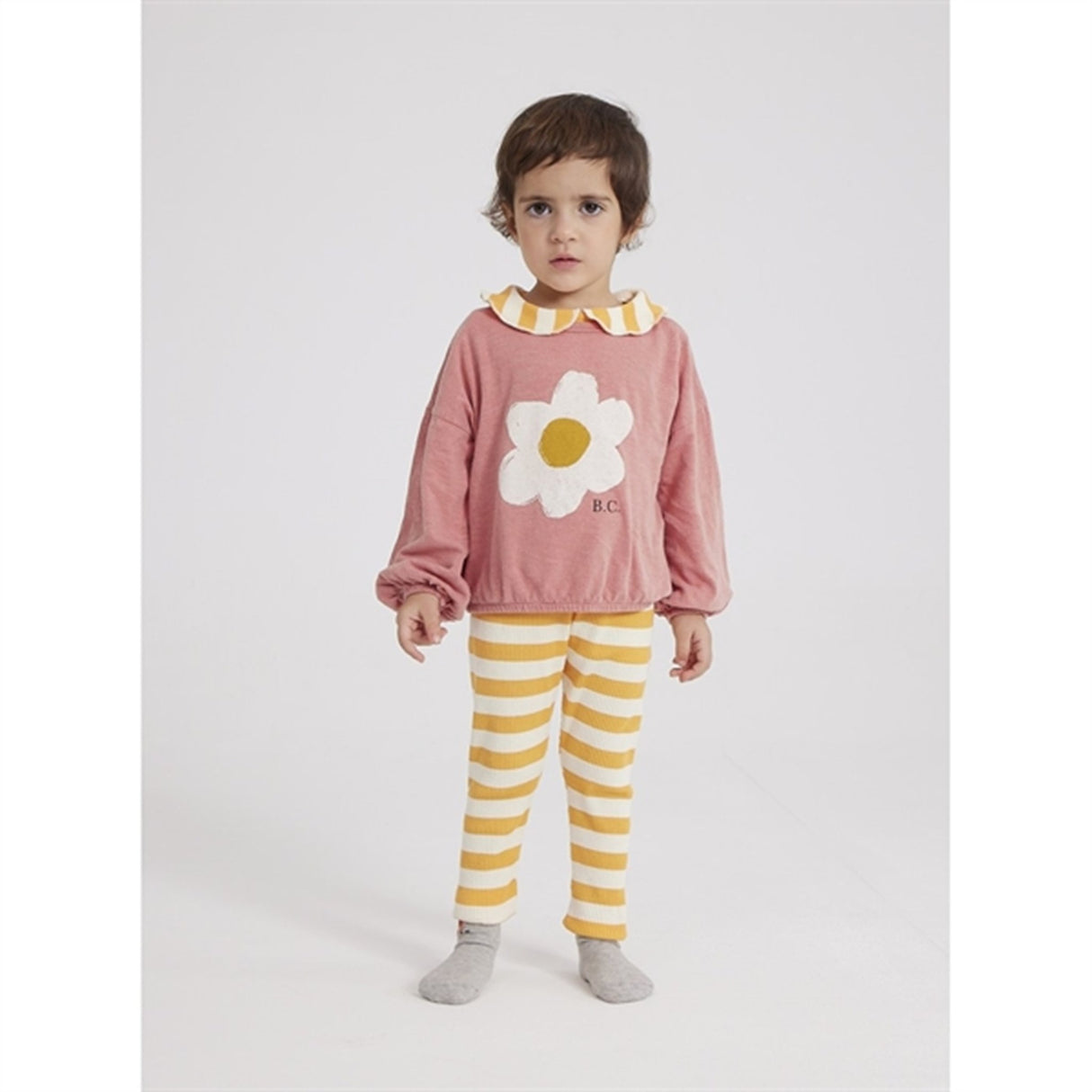 Bobo Choses Curry Yellow Stripes Leggings 2