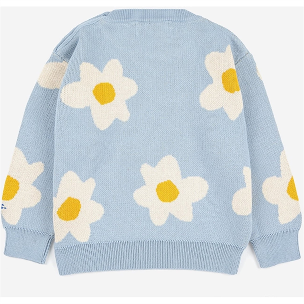 Bobo Choses Light Blue Big Flower Strik Bluse AOP 6