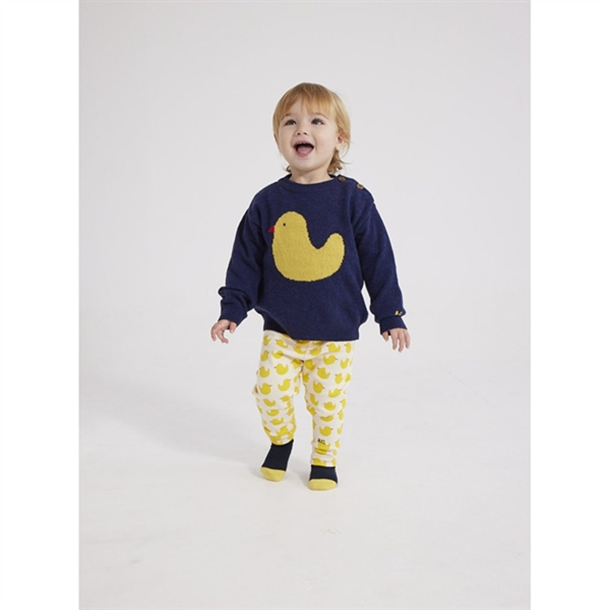 Bobo Choses Midnight Blue Rubber Duck Strik Bluse 2