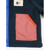 Bobo Choses Midnight Blue Color Block Polar Jakke med Hætte 3