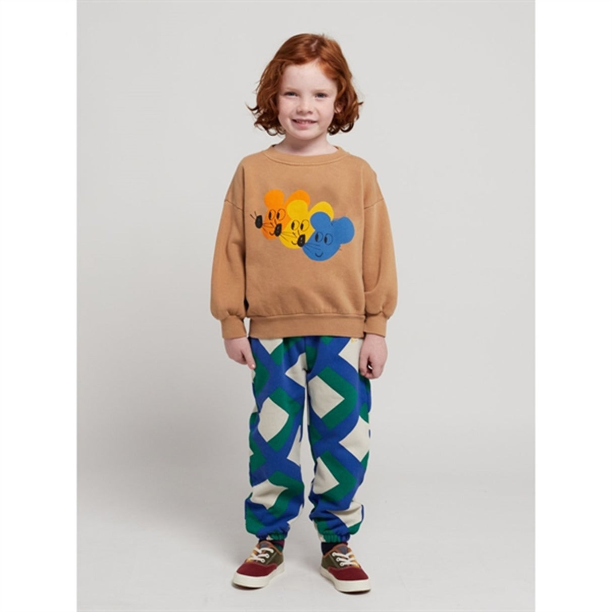 Bobo Choses Light Brown Multicolor Mouse Sweatshirt 2