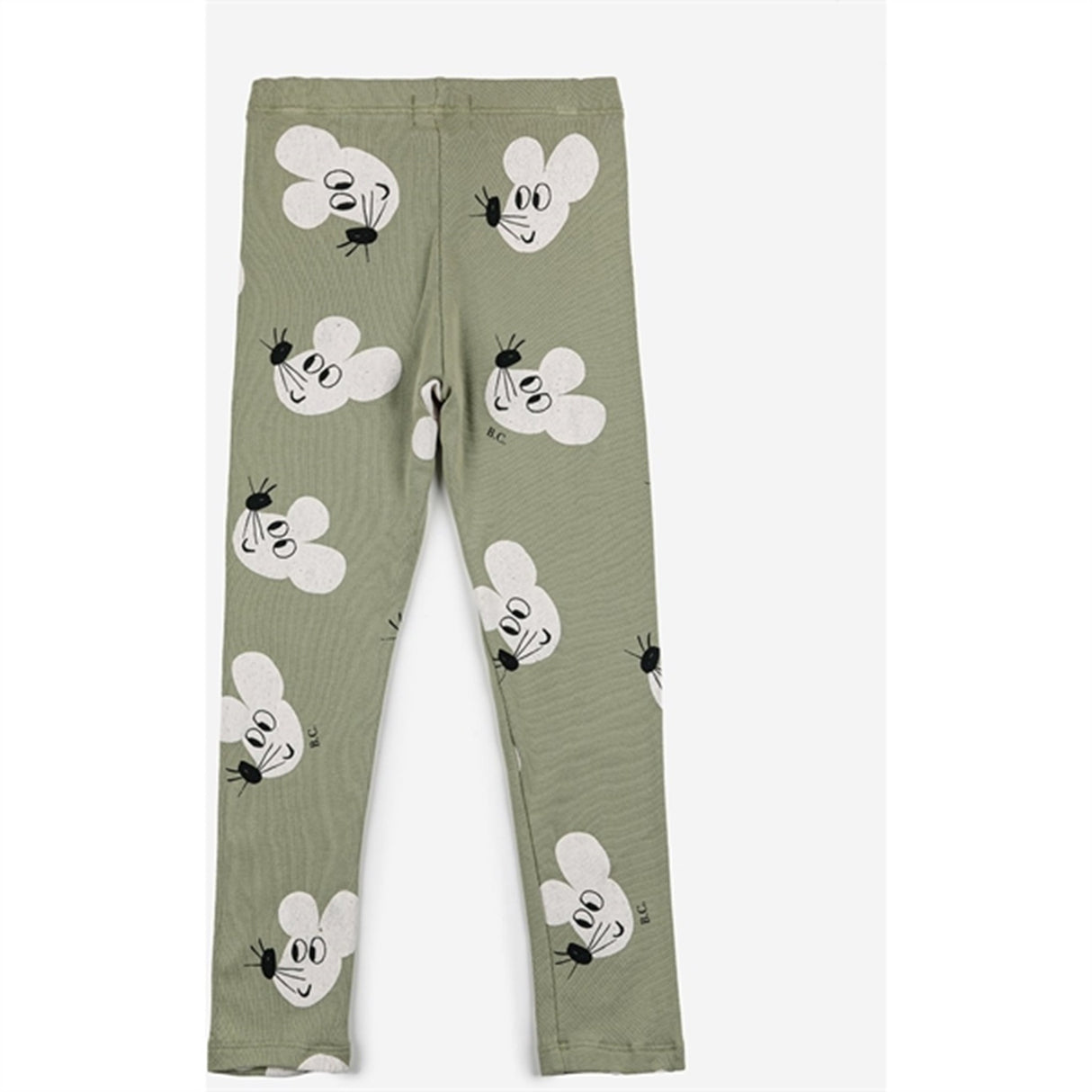 Bobo Choses Light Green Mouse Leggings AOP 6