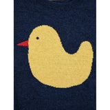 Bobo Choses Midnight Blue Rubber Duck Intarsia Strik Bluse 3