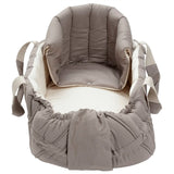 Copenhagen Multifunktionel Kaleche til Babylift Dark Grey Solid w. Creme Stripe 3