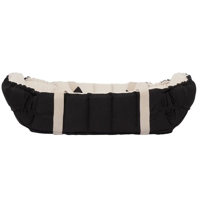 Copenhagen Colors Babylift og Legetæppe Black w. Creme Solid Stripe