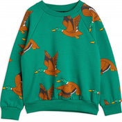 Mini Rodini Ducks Aop Sweatshirt Green