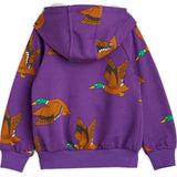 Mini Rodini Ducks Aop Zip Hoodie Purple 5