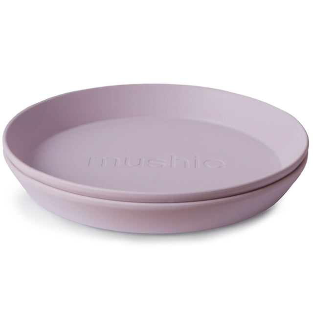 Mushie Tallerken Rund 2-pak Soft Lilac